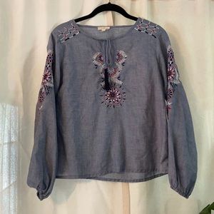 Rebellion, long sleeve summer style shirt M